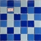48X48MM Yüzme Havuzu Mozaik Fayans Mavi Renkli Cam Mozaik Fayans