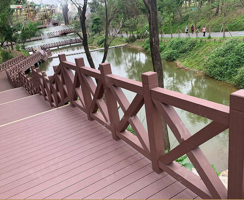 satın al WPC Çit Paneli 2000x1200mm Ahşap Plastik Kompozit Korkuluk çevrimiçi üretim