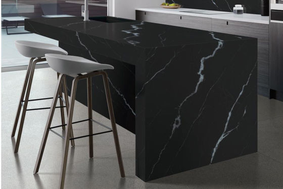 satın al Phantom Siyah Sinterlenmiş Taş Levha 800x2600x12mm Mat Yüzey çevrimiçi üretim