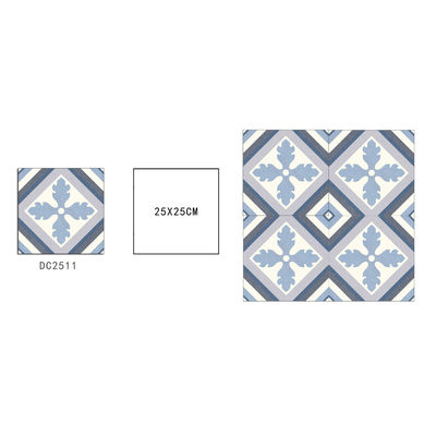 satın al Gri Beyaz Keramik Rustik Plak 250x250mm İç mekan zemini için çevrimiçi üretim