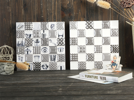 satın al 30x30cm Siyah ve Beyaz Enkaustik Keramik Rustik Tile çevrimiçi üretim