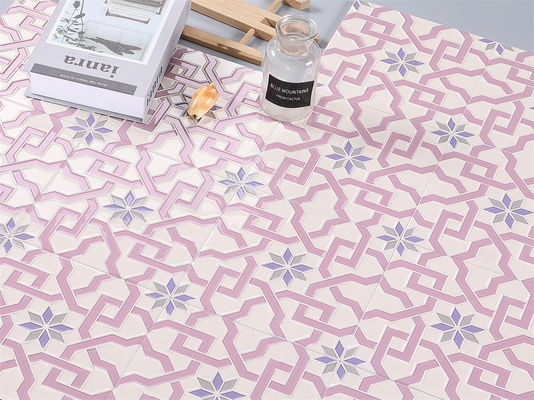 satın al Pembe Seramik Rustik Karo 20x20cm AAA Sınıfı Banyo Duvarları İçin çevrimiçi üretim