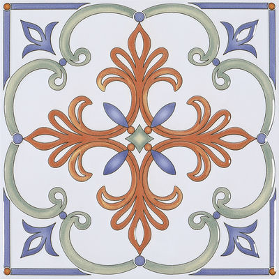 satın al Beyaz ve Kırmızı Seramik Rustik Tile 20x20cm Kaymaz çevrimiçi üretim