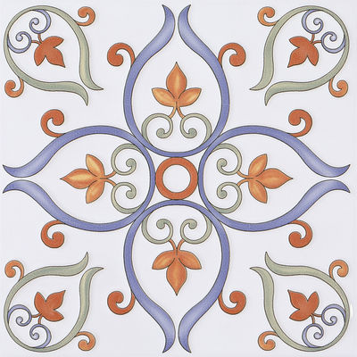 satın al Beyaz Mavi Seramik Rustik Tile 20x20cm AAA Sınıfı Zemin Duvarı çevrimiçi üretim