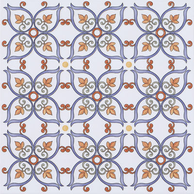 satın al Beyaz ve Kırmızı 20x20cm Kaymaz Seramik Rustik Plak çevrimiçi üretim