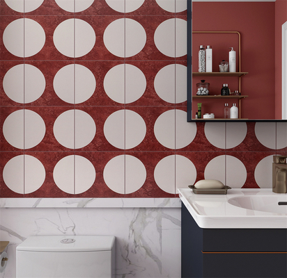 satın al Kırmızı ve Beige 20x20cm İç Duvar Banyo ve Oturma Odası İçin Keramik Rustik Plakeler Ve Plakeler çevrimiçi üretim