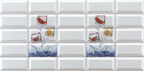 satın al Domates Limon, Buz Bloku Deseni, Modern Beyaz Vücut 225x152mm İç Duvar Yemek Odası ve Akvaryum İçin Metro Kelepçeleri çevrimiçi üretim