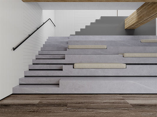 satın al 1600x3200mm Mat Gri Sinterlenmiş Taş Plaka Yemek Odası için çevrimiçi üretim
