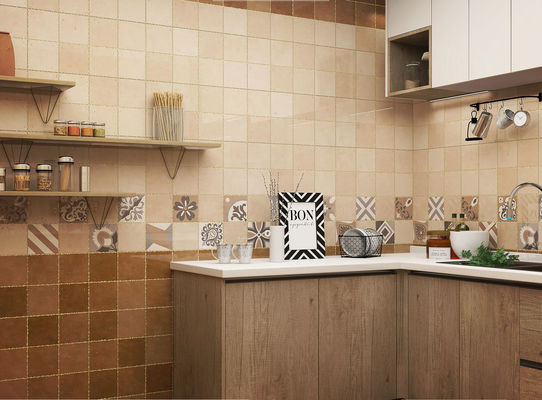 satın al Mutfak için Kahverengi 300x600mm Seramik Duvar Karosu - AAA Sınıfı Kil çevrimiçi üretim