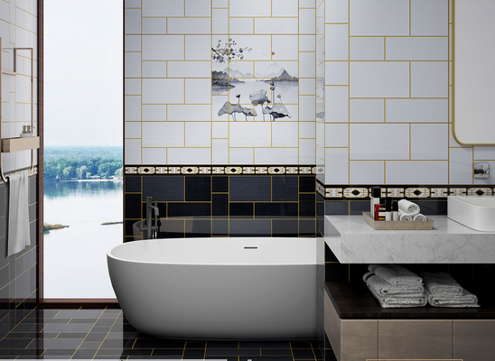 satın al Kullanım Dayanıklılığı 30x60cm İç Duvar Camlı Keramik Plakeler ve Otel Dekoratif Plakeler çevrimiçi üretim