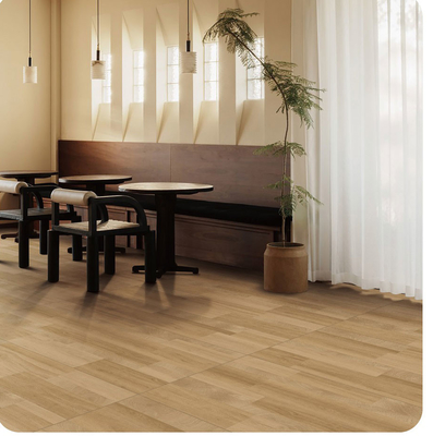 satın al 600x1200mm Kahverengi Ahşap Görünüm Porselen Kelepçesi AAA Sınıfı çevrimiçi üretim