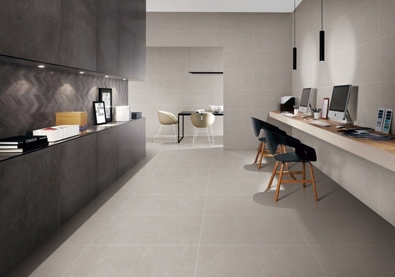 satın al Açık Gri Dayanıklı 400x800mm Yumuşak Camlı Keramik Plaklar Ve İç Duvar Plakası Oturma Odası Ve Yenilenme İçin çevrimiçi üretim