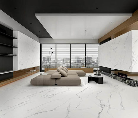 satın al Beyaz Yumuşak Camlı Porselen Plakası 1200x1200x9mm İç katta çevrimiçi üretim