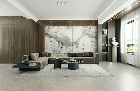 satın al Yer ve duvar için beyaz cilalı camlı porselen 900x1800mm çevrimiçi üretim