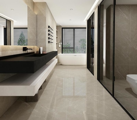 satın al Vintage Kaymaz İç Kapalı Zemin Pürüzlü Porselen 900x1800x9mm Projeler İçin Ve Otel İçin Antibakteriyel Gri Pürüzlü çevrimiçi üretim