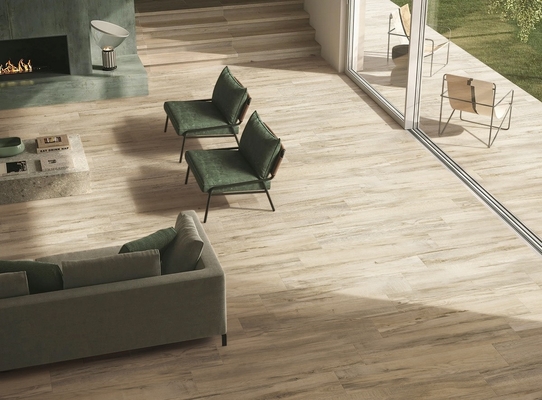 satın al AAA Kalite Kahverengi Ahşap Desenli Porselen Yer Döşemesi Şeritleri 200x1200mm çevrimiçi üretim
