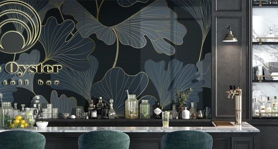 satın al 400x1200mm Kullanıma dayanıklı yeşil sarı porselen fayanslar AAA sınıfı çevrimiçi üretim