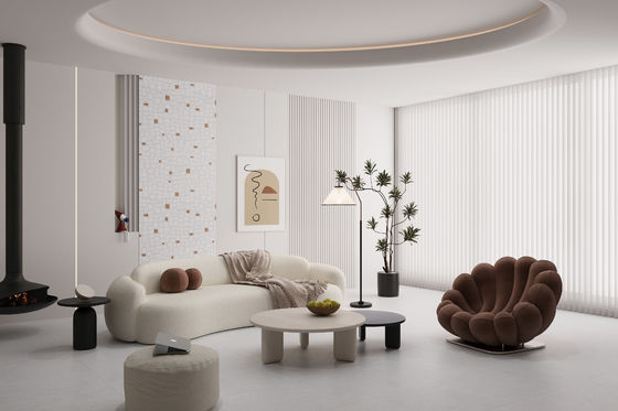 satın al Açık Gri 600x1200mm AAA Sınıfı Porselen Zemin Kelepçesi çevrimiçi üretim