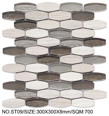 satın al Beige ve Gri Muhteşem 300x300mm Doğal Taş Mozaik Yenilenme ve Proje için çevrimiçi üretim