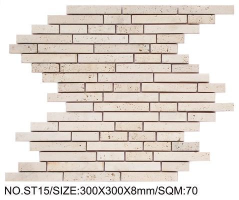 satın al Dayanıklı Açık Sarı 300x300mm Doğal Taş Mozaik Yatak Odası ve Mutfak İçin çevrimiçi üretim