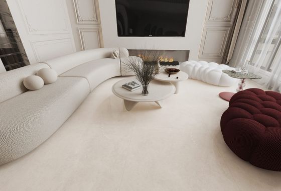 satın al Beige Anti-Slip Ekoloji Dostu Plakeler 1000x1000mm İç mekan zemini Yeniden Yapım ve Restoran için cilalı camlı porselen plitesi çevrimiçi üretim