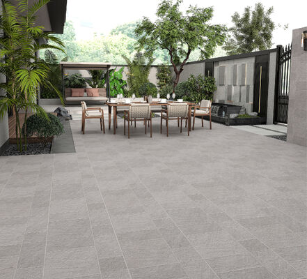 satın al Antibakteriyel Retro Matt Açık Gri Seramik Çaplak 600x600mm Dış Yer Taşları 12mm Balkon için çevrimiçi üretim