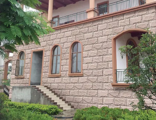 satın al 200x400mm Mantar Dış Mekan Taş Kaplama Fayans Dışı Beyaz Seramik 1152SQM çevrimiçi üretim