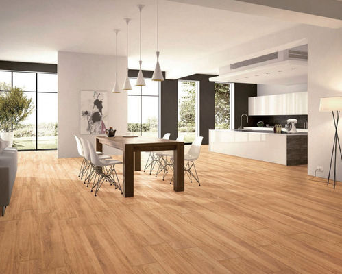 satın al ISO13006 200x1200mm Ahşap Etkisi Dış Mekan Porselen Karolar, Sınıf AAA Çok Renkli Ahşap Karo çevrimiçi üretim