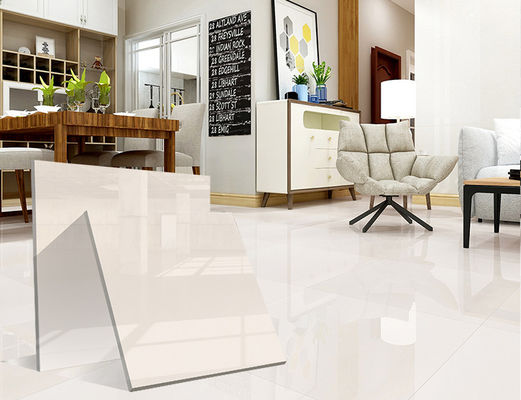 satın al 24X24' 9.5mm Cilalı Porselen Karo Düz Fildişi Vitrifiye Çözünür Tuz 800x800mm çevrimiçi üretim