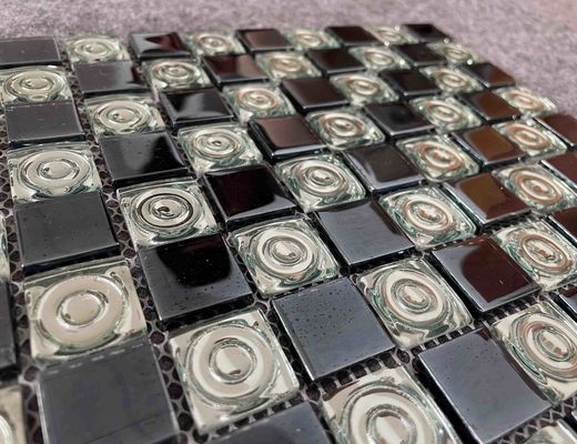 satın al Elektrokaplama Cam Mozaik Fayanslar 300x300mm Yüzme Havuzları İçin çevrimiçi üretim