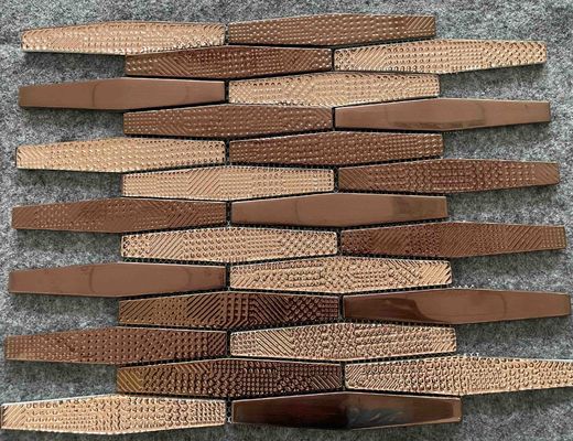 satın al Yüzme havuzları için metal cam mozaik fayansları 300x300mm çevrimiçi üretim