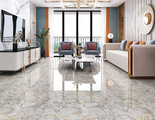satın al 3pcs/ctn SGS Altın Renkli Yer Karosu Sırlı Tam Vücut Mermer 800x800mm çevrimiçi üretim