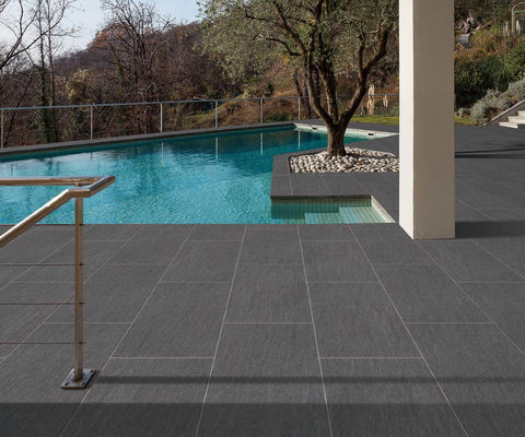 satın al 15-20mm Kalınlığında Porselen Dış Mekan Fayansları Kaydırmaz Antibakteriyel Gri Bej çevrimiçi üretim