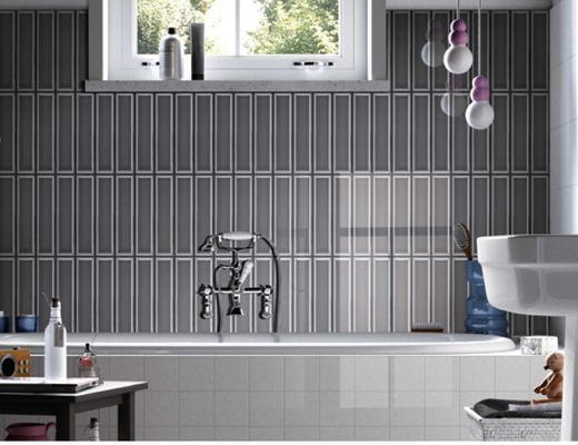 satın al Mutfak Banyo Modern Tasarım için 68x280mm Parlak Seramik Duvar Karoları çevrimiçi üretim
