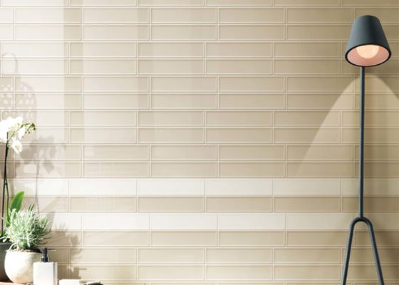 satın al AAA Ailesi Porselen Duvar Karosu 75x300mm Beyaz Ve Bej Renk çevrimiçi üretim