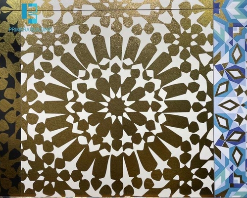 satın al 60x60cm Ay Çiçeği Altın Renkli Yer Karosu 3D Mürekkep Püskürtmeli Baskı çevrimiçi üretim