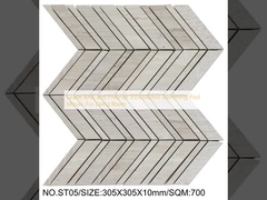 Grade AAA ve Ateş Tuğlası 305x305mm Yüzme Havuzu Mozaiği