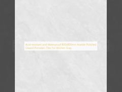 Asit dayanıklı ve su geçirmez 800x800mm Mermer cilalı camlı porselen kaplamalar Mutfak için Gri