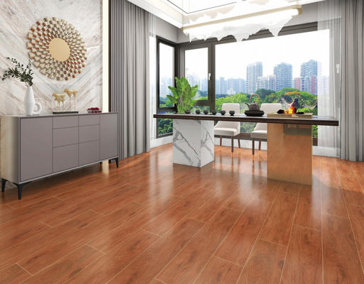 Khaki Ahşap Taklit Porselen Kelepçesi 200x1000mm İçeriye Dışarıdaki Zemin Duvarı