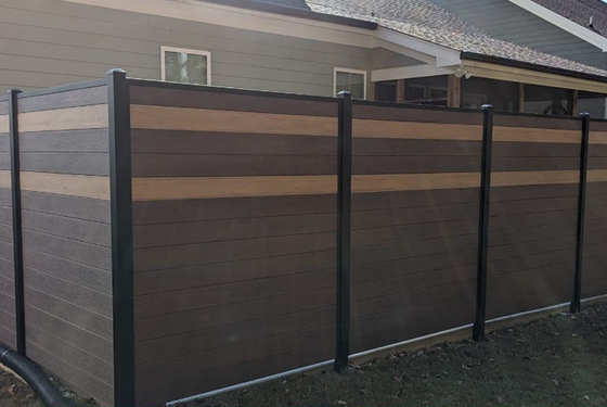 Bina Dekoru İçin Korkuluk Gri WPC Dış Cephe Çiti 170x24mm 24x170mm