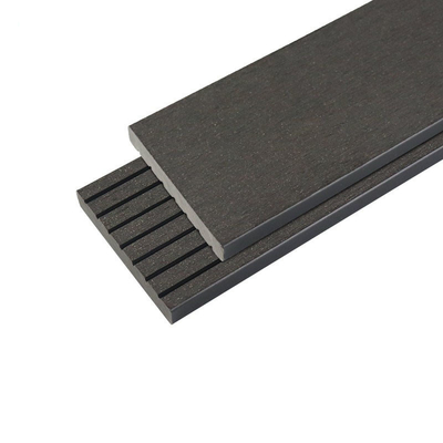 Ahşap Plastik Kompozit Dış Çit Panel Duvar Bina Mühendisliği İçin WPC İç Pano 71x21mm Gri Tahta