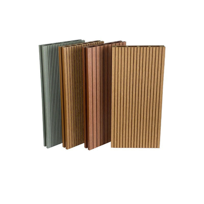 Kaymaz Oluk WPC Decking Panoları Dış Mekan Paneli Yol Parkı Mühendislik Zemin Tahtası 140x25mm Gri Tan
