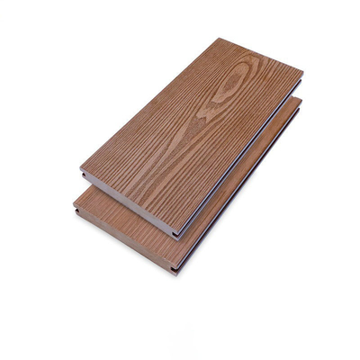 Aşınmaya Dayanıklı WPC Decking Boards 145x22cm 3D Katı Derin Kabartmalı Yüzme Havuzu Zemini