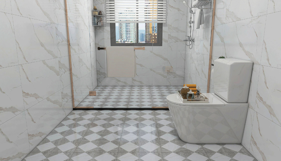 Camlı Matt 400x400mm İç mekan Sermik Rustik Plak Yer Gri Duvar Plakası Kaymaz