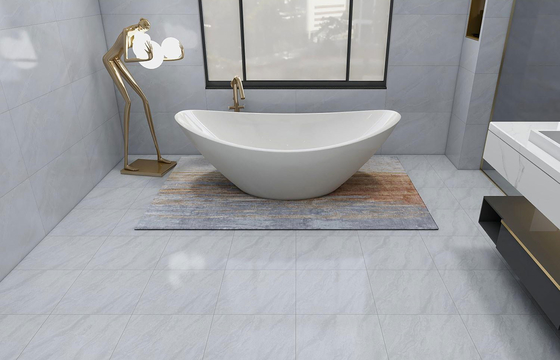 Ev içi camlı mermer görünümlü seramik kırsal keramik balkon için antibakteriyel ve ev için 400x400mm duvar kerestesi