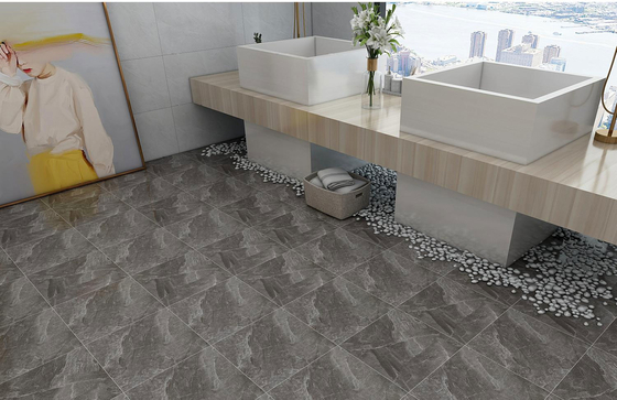 Camlı Matt İç Çamurlu Rustik Kelepçeler Kapalı Balkon Yerleri için Antibakteriyel 400x400mm