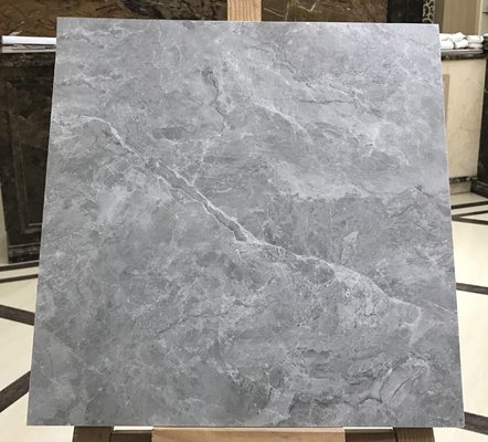 Mat Camlı Gri 400x400mm İç Çömlek Çamur Dayanıklı Ve Mermer Görünümlü Çömlek Bina için