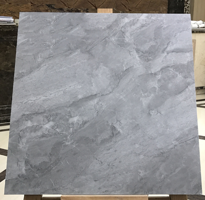 Salonu için kaymaz seramik rustik kiremit 400x400mm Restoran için camlı Matt Gri kapalı zemin kiremitleri