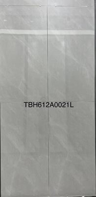600x1200mm cilalı camlı kiremitler parlak gri zemin duvarı balkon ofis Carrara Pocerlain kiremitleri