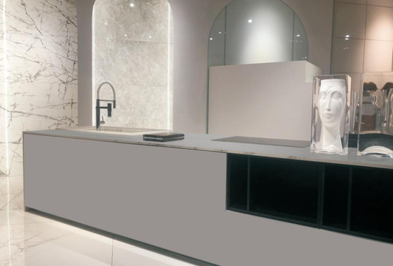 Matt 800x2600mm Sintered Stone Slabs TV Arkaplan Duvar Taşları Antibakteriyel